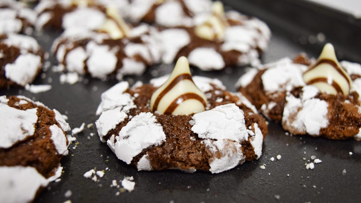 Salted Crinkle Cookies