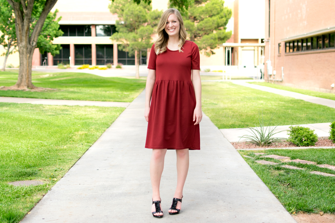 DIY Gathered Skirt Dress