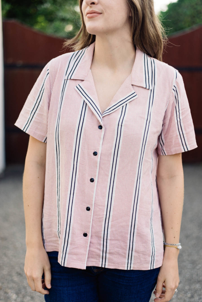 Carolyn Top + Willamette Shirt Pattern Mashup