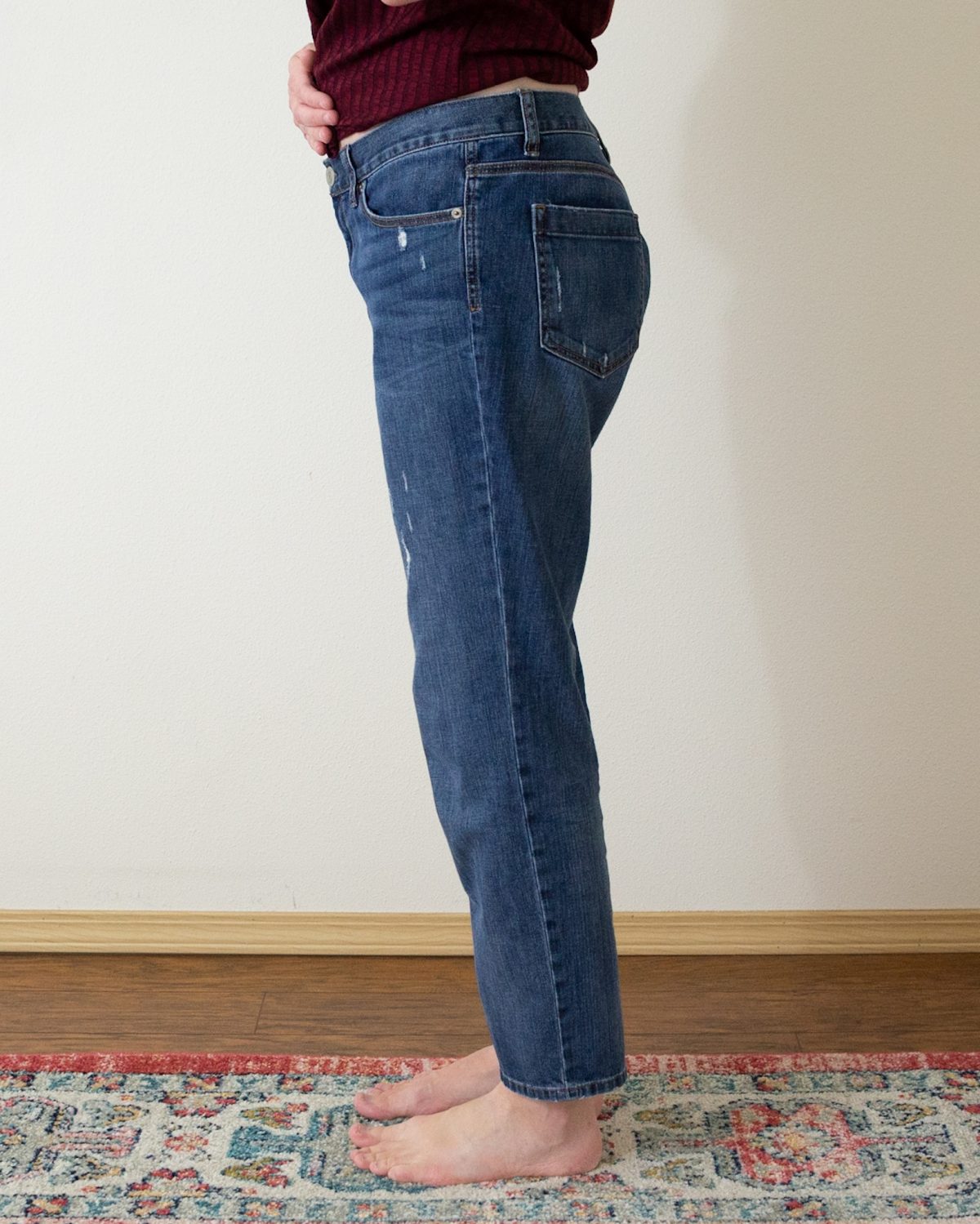 My First Time Taking In Jeans At The Waist