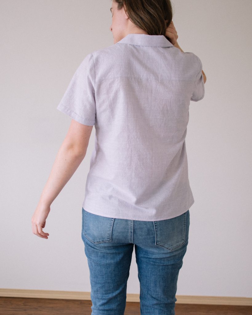 Carolyn Pajama Top x Willamette Shirt Mashup