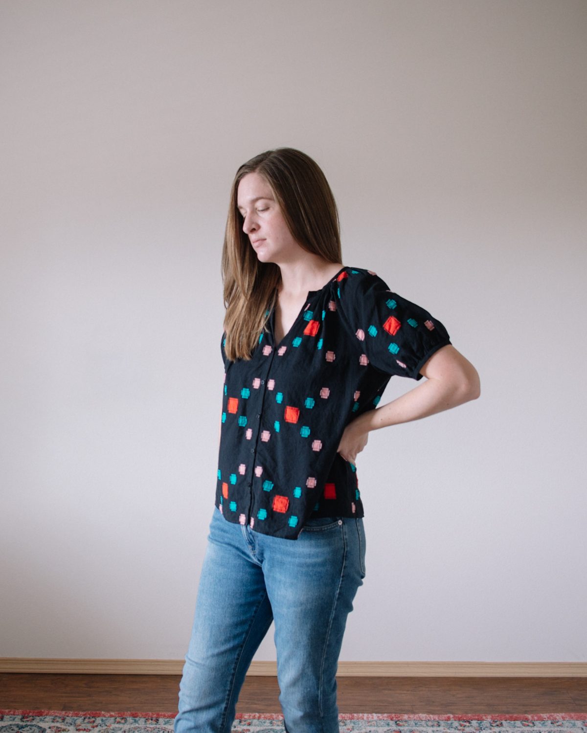 True Bias – Roscoe Blouse (Button Up, Short Sleeved)