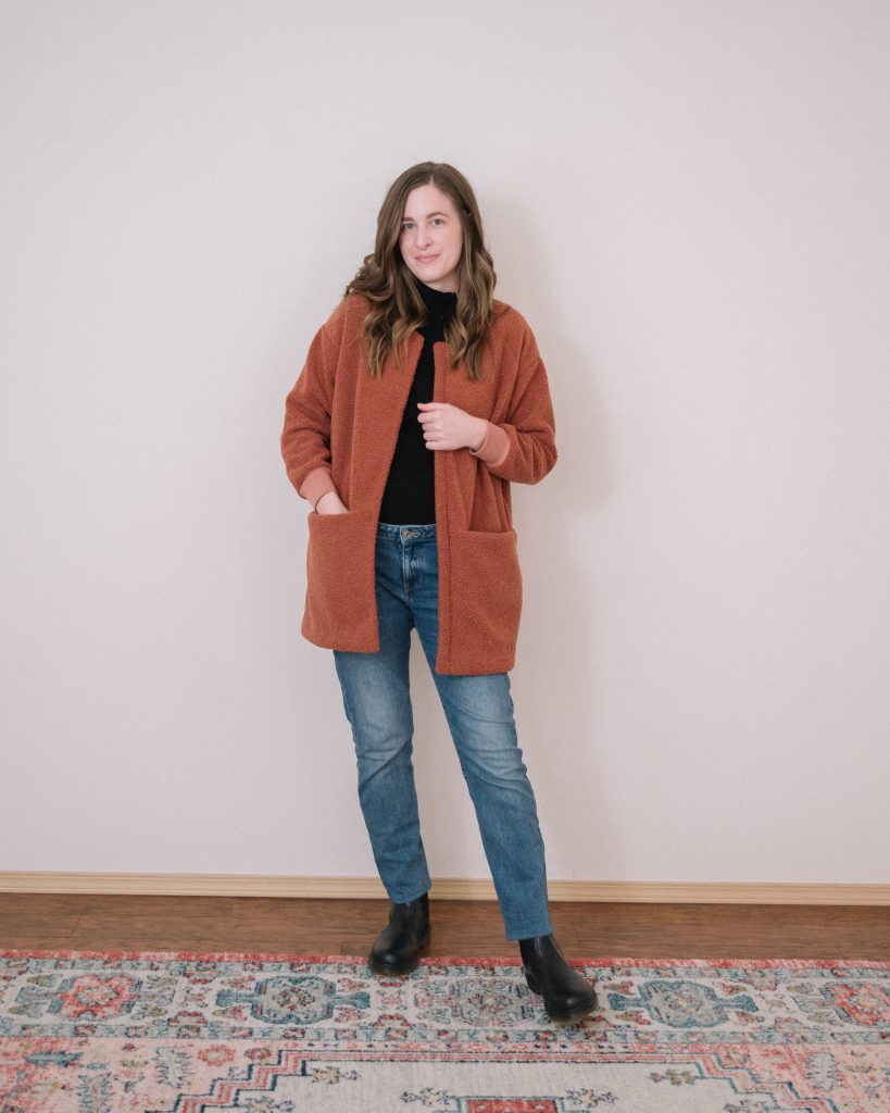 Esme Cardigan by Named | Teddy Coat | The Sewing Things Blog