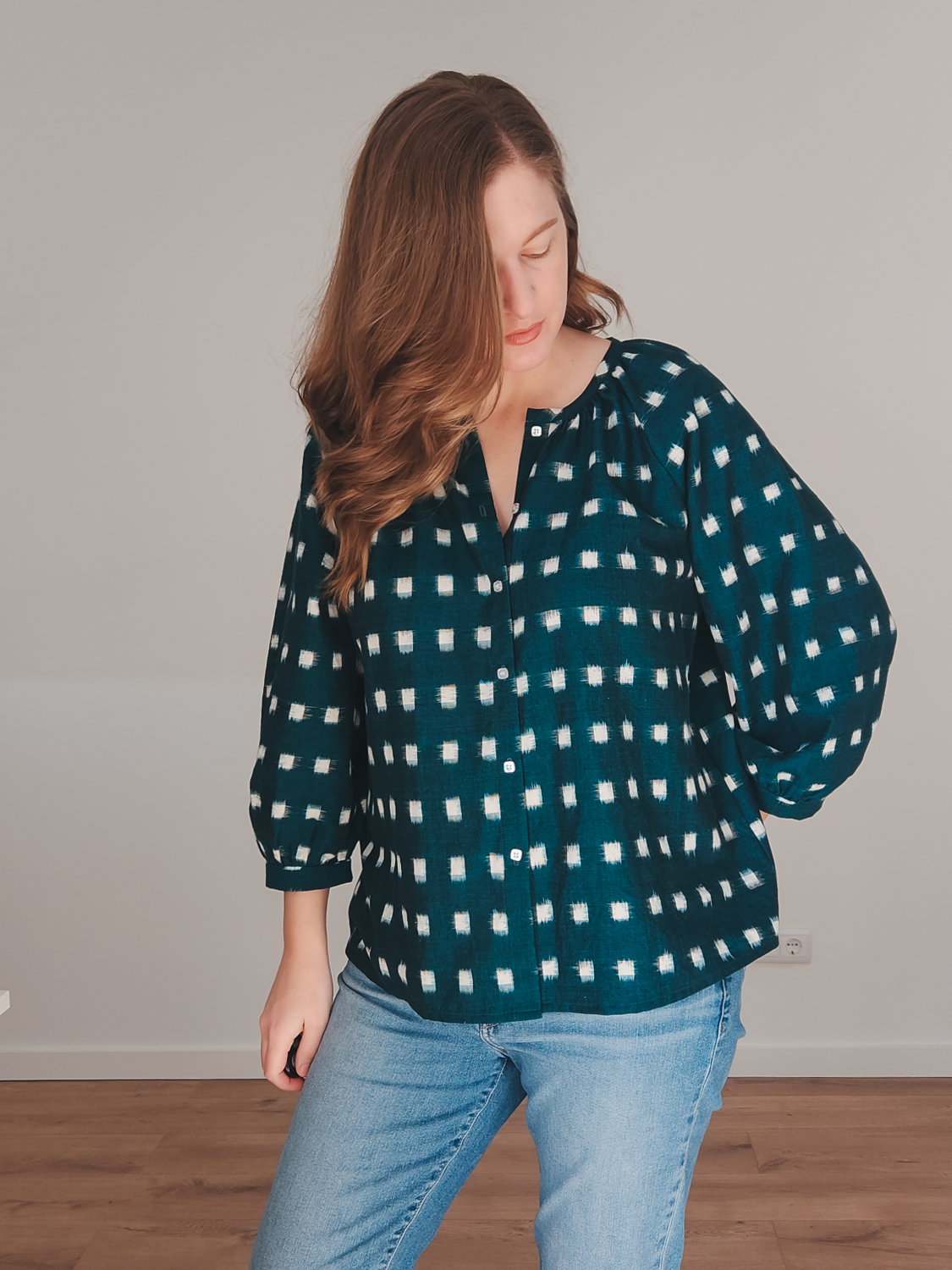 True Bias – Roscoe Blouse with Button Front