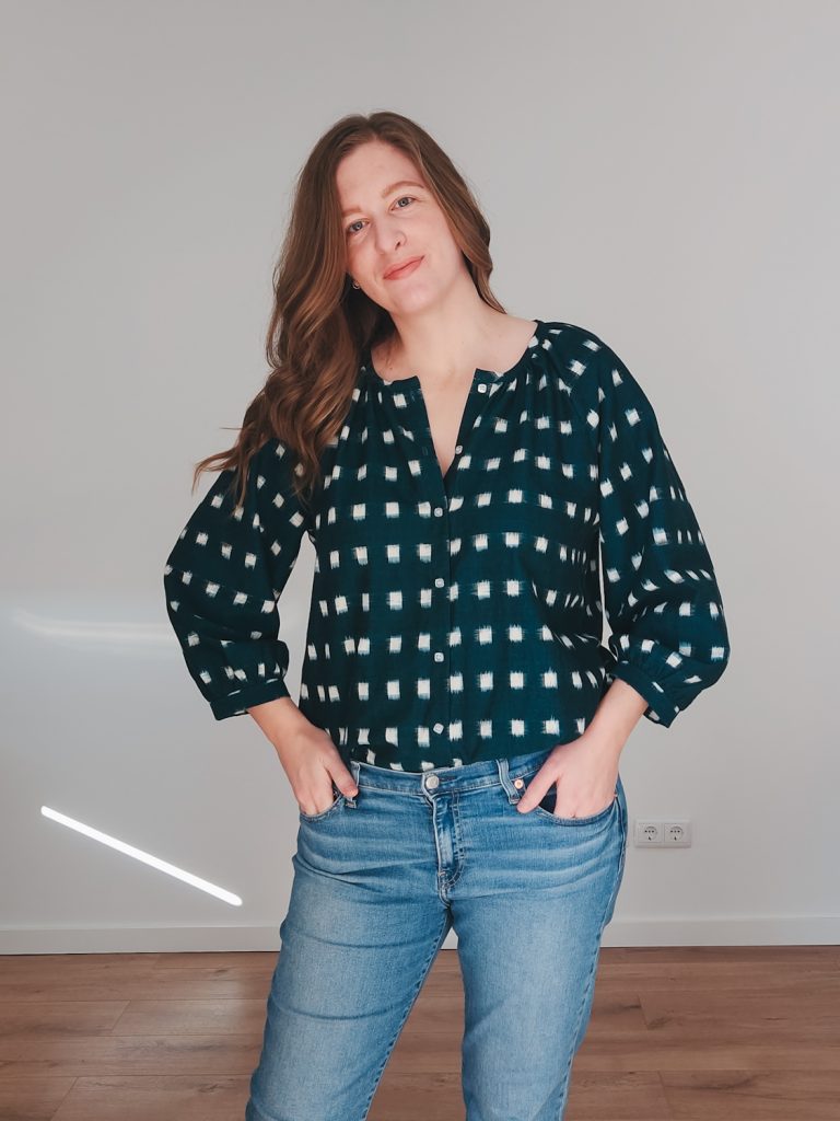 Roscoe Blouse Button Front by True Bias | The Sewing Things Blog