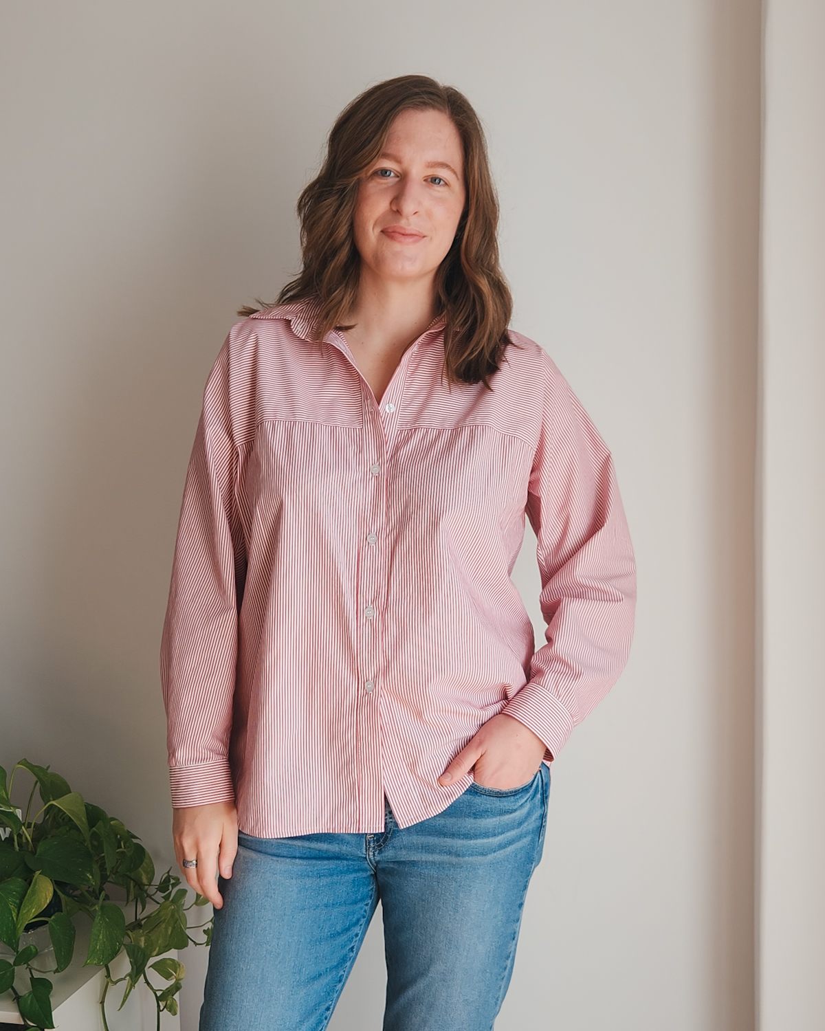 Paper Theory – Olya Shirt in Pink Stripes