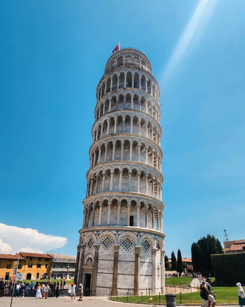 The Leaning Tower of Pisa in Pisa, Italy