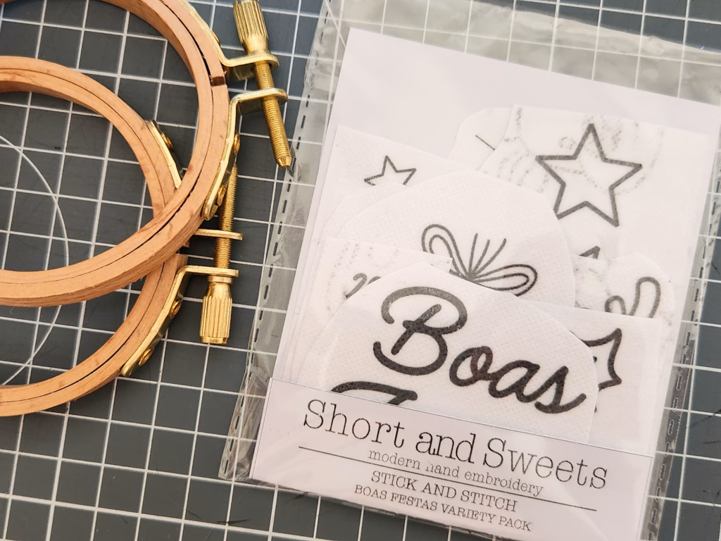 Short and Sweets Embroidery and hoops